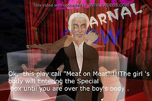 Meat on meat in steamy cartoon sex.