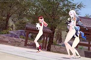 Genshin Impact MMD Gfriend - Rough Shenhe Ganyu Yanfei