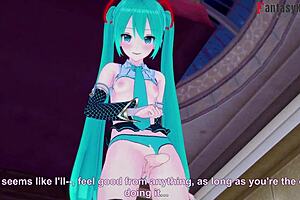 hatsune miku footjob pov makes me so damn hot and wild
