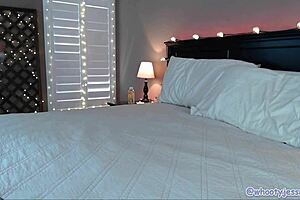 Hot Camgirl Bends Over for Doggystyle Dildo Play on Webcam