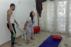 What A Great Physique My Stepson Has! We Exercise With A Delicious Fuck In The Living Room - Full Story!