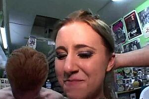 Wow! Teen Trista Tanner banged hard in car!