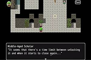 Yuka's hentai adventure unfolds in Episode 21. Giant penis statue stroking dominates the yokai ruins.