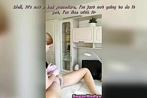 i'm sugarnadya, removin' hair from this experienced hottie's messy pussy on webcam.