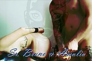 Amalia explores submissive dynamics in a couple's intimate session