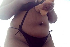 showing off new sex toy, licking ass and pussy for orgasm 😍