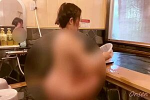 nippleless sushi tease in echigo yuzawa hot spring solo trip