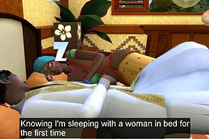 indian mom and son share a vacation in the same bed and hotel room, keeping things simple.