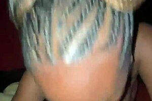 ebony woman gives sloppy oral to big black cock