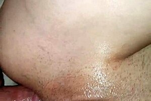 Wife takes monster cock deep in tight pussy for creampie