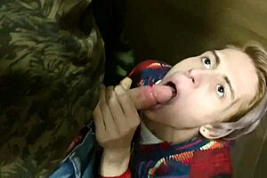 Casey Donovan Sucks David Galager on Holiday Balcony