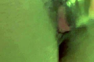 Ebony tgirl solo with dildo and toys