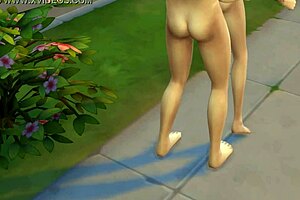 Watch This Hot Teen 18+ Girl Fuck With Condom In Sims 4!