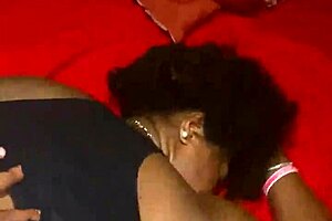 Ebony college chick bends over for doggystyle with big black cock!