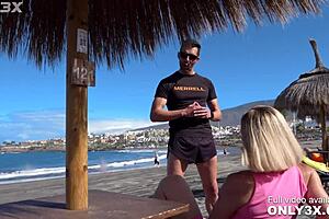 i'm xanthia lombardi, lost on the beach, craving that blowjob