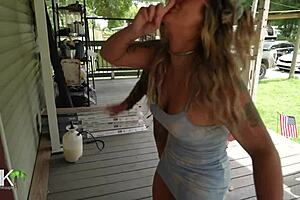 Stepsisters strap-on fuck again?