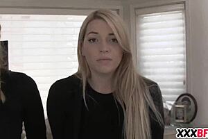 Lesbian MILF Punishes Teen 18+ in Intense Group POV Scene