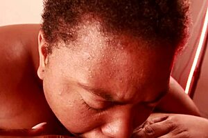 I got this old bbw slave in my hood, she deepthroats my big cock submissive style, but it's hd archive