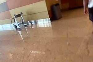 Mary Jhuana Inserts Anal Plug In Airport Bathroom For Naughty Fun