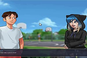 Eve Teasingly Flashes in Summer Time Saga Unc Part Three