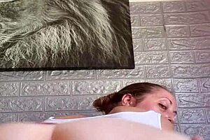 The blonde loves riding my big ass passionately