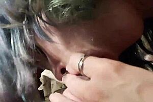 Milf Deepthroats Hung Stud's Monster Cock For Oral Creampie