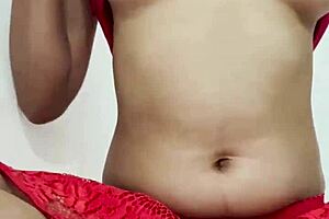 Desi indian girl masturbating at home with skinny college vibe 😏