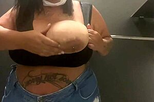 Mary Jhuana Inserts Anal Plug In Airport Bathroom For Naughty Fun