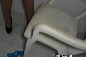 Big-Titty Babe Sucking and Fucking at Glory Hole