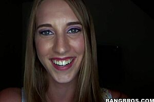 Cute amateur blonde sucking cock, she says