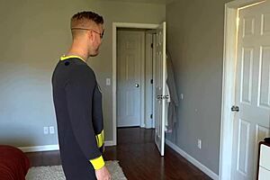 sexy milf couple tattoos halloween fun