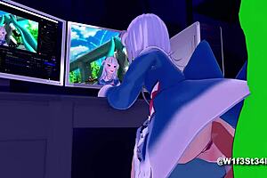 Gura gets intensely banged in this Hololive hentai parody