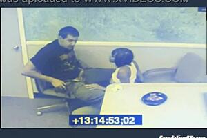 Ebony Babe Sucks Coworker's Cock In Office