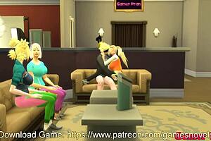 I-Ino starts the orgy in Naruto hentai episode 96, all girls want anal sex.