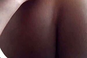 Riding In The Bathroom With Ebony Amateurs