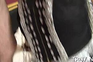 Wow! Large Dong Tranny Dominates with Raw Power!