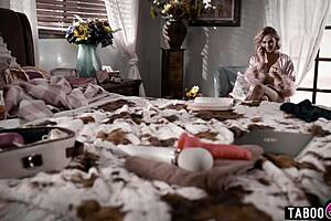 Camgirl Kenzie Anne ropes in friend Kenna James for wild interracial threesome fun.