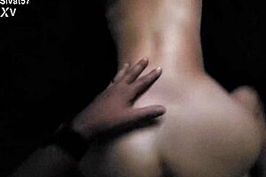 Horny wife bent over in doggystyle, ass fucked hard, slut takes cum load