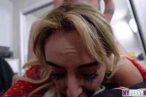 my girl rides hard in amateur couple blowjob