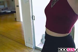 beautiful stepsis peyton robbie gets drilled at home