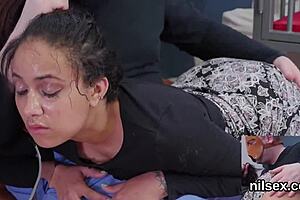 Unusual Nympho Brought to Butthole Asylum for Harsh Therapy!