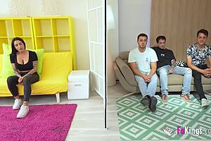 Nelia Estrada Milks Cocks in Bent Over Doggy 3some!