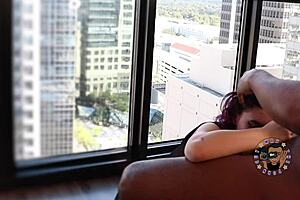 Lola Rose SUCKS and RIDES until CUM twice accidental creampie