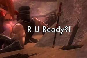 kunoichi battles monsters in hardcore version med94