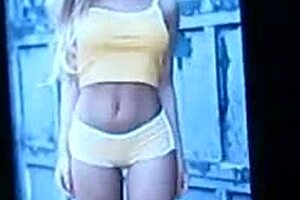 Man Jerks Off Cock and Watches Porn and Cums - Slow Motion