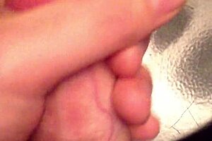 this cumshot lands perfectly on her face