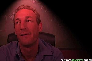 hey, wanna see mischa brooks, that innocent brunette teen 18+, get wild with her teacher in uniform? she's got small 18+ tits!