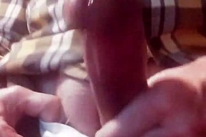 pulling it out during masturbation, clothes ripped, moaning with dripping cum.