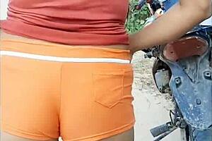 Drunk girl in mountains lets record peeing, ends up getting ass fucked