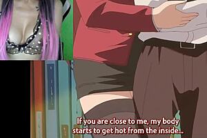 I-I fantasize about Erika's huge MILF body in this uncensored hentai anime cleavage episode 2